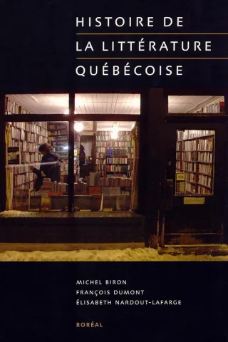Histoire de la littérature québécoise (page couverture)