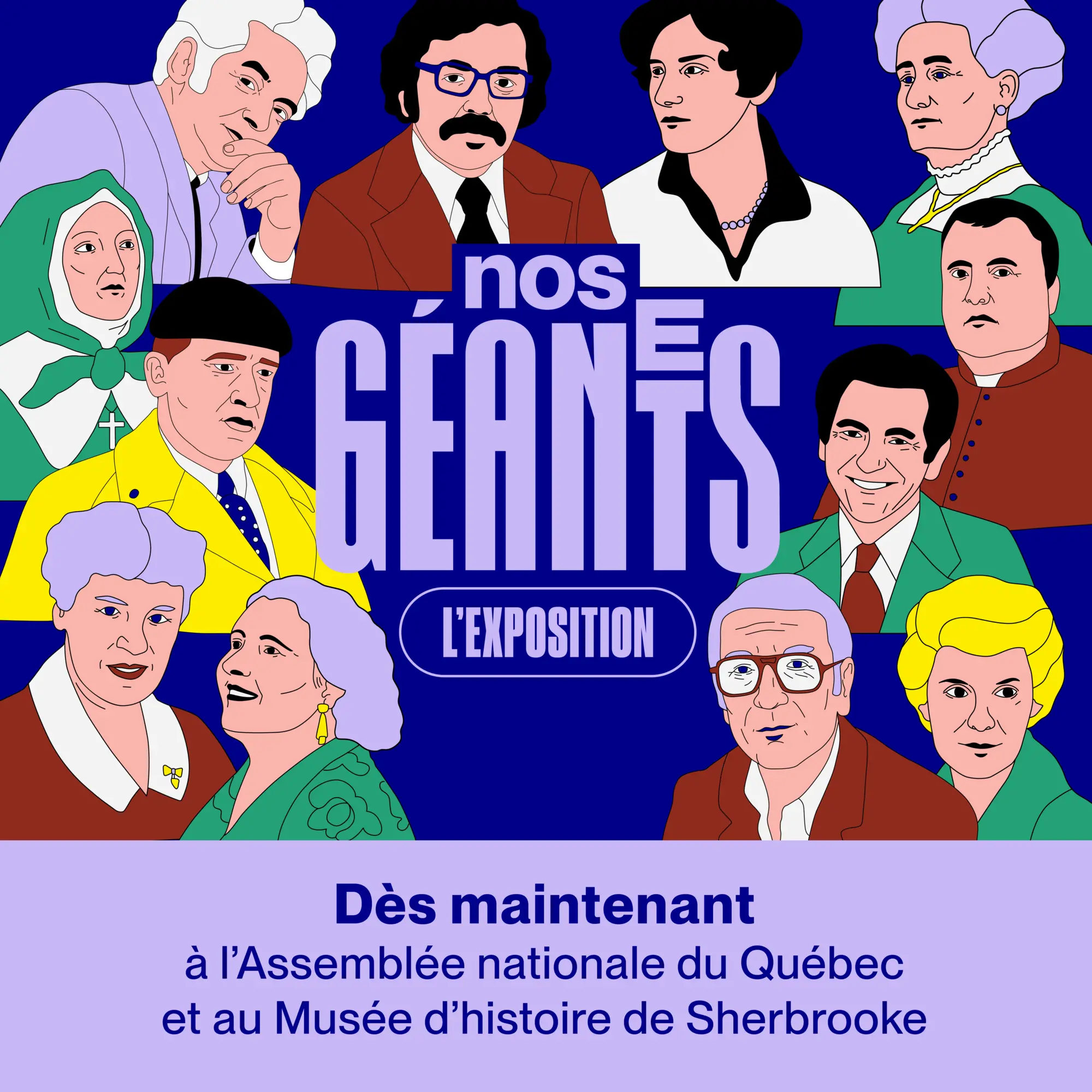 Publicité pour l'exposition Nos géants