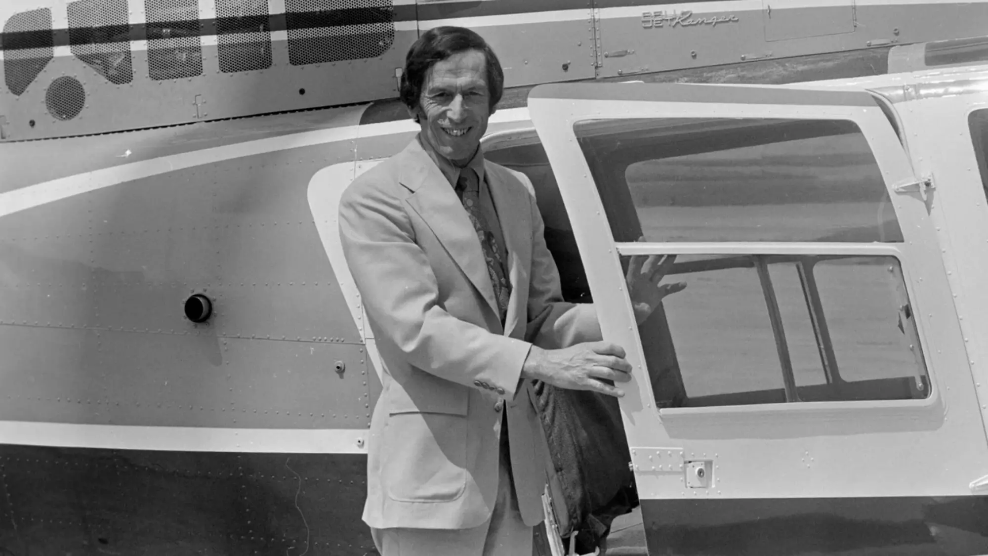 Roger Demers, fondateur de l’Association des gens de l’air du Québec. Photo&nbsp;: Armand Trottier, Fonds La Presse, BAnQ.