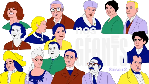 Nos géants - Logo et personnages de la saison 2