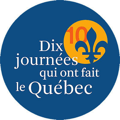 Logo de la série de conférences Dix journées qui ont fait le Québec