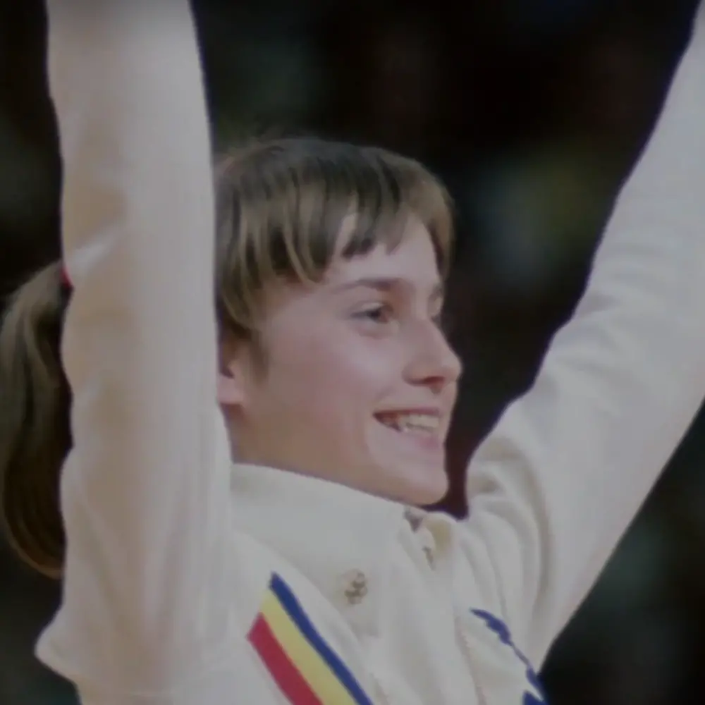 Nadia Comaneci aux Jeux Olympiques de Montréal. Source : ONF.ca