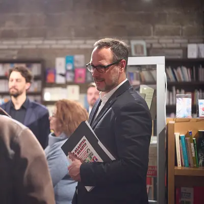 Lancement de Nos géantes, nos géants – Le ministre de la Langue française Jean-François Roberge s’entretient avec les invités