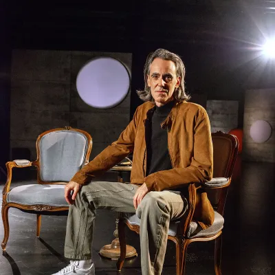 Biz sur le plateau de tournage de la série Nos géants, saison 3