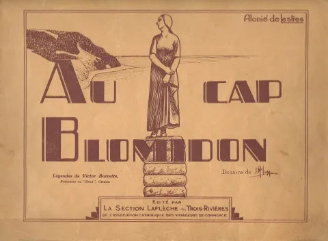 Au Cap Blomidon (page couverture de la bande dessinée)