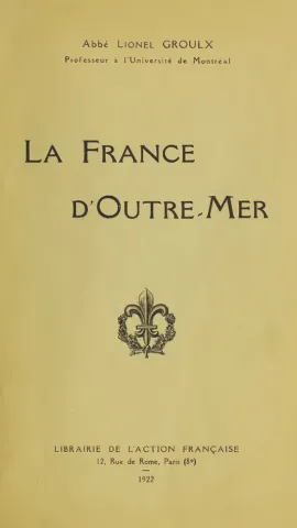 La France d’outre-mer (page couverture)