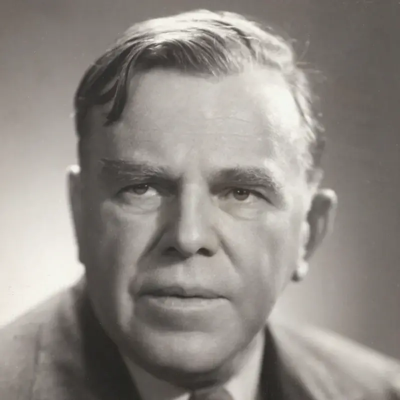 Claude-Henri Grignon vers 1948. Source : BAnQ, Fonds La Presse, domaine public.